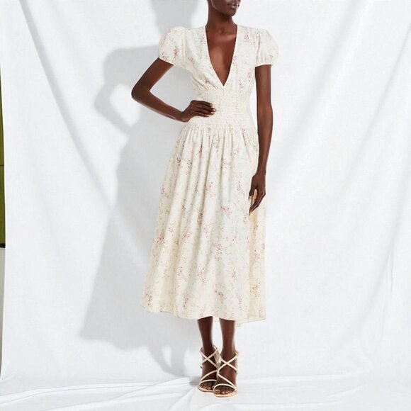 LoveShackFancy Dresses & Skirts - LoveShackFancy Venna Midi Dress Size Small